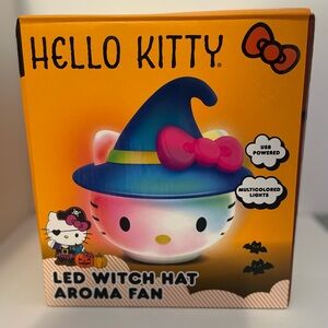NEW IN BOX HELLO KITTY LED Witch Hat Aroma Fan